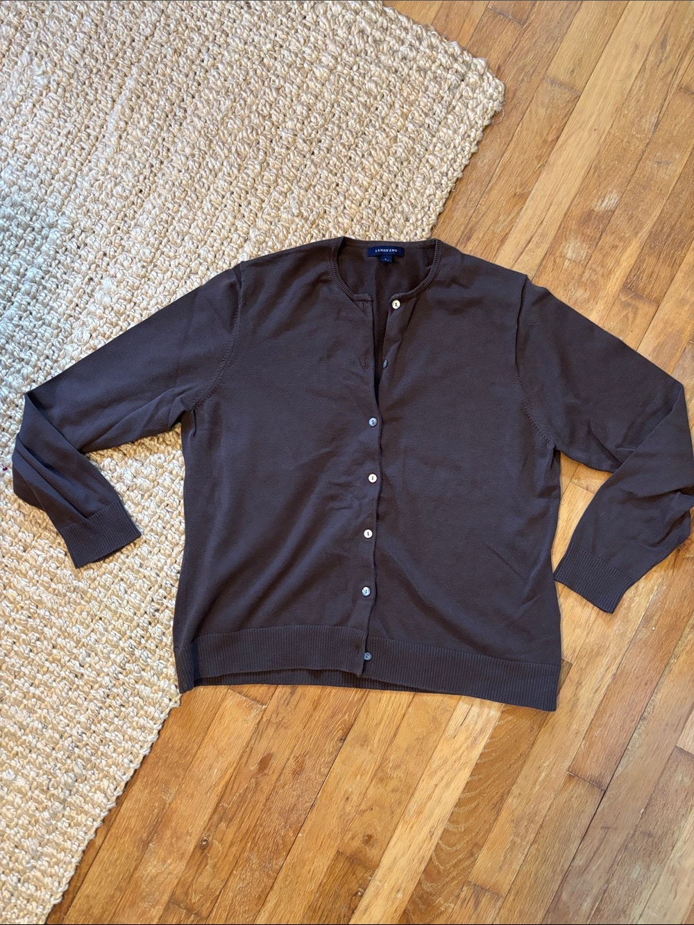 Lands' End Suprima Cotton Cardigan